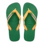 Sandalias Havaianas Brasil Logo Mujer Verde/Amarillo