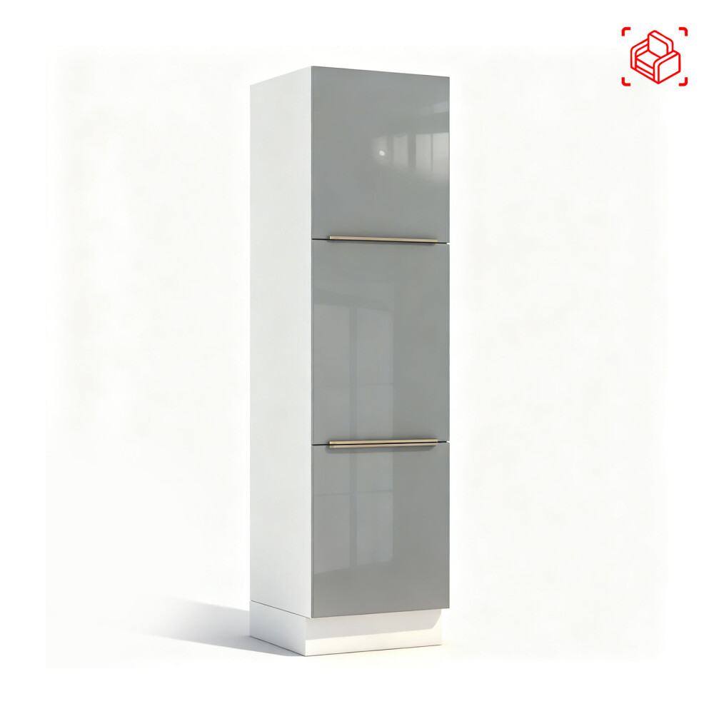 ARMARIO DE COCINA 60 CM MDP-Y-VIDRIO BLANCO LUX