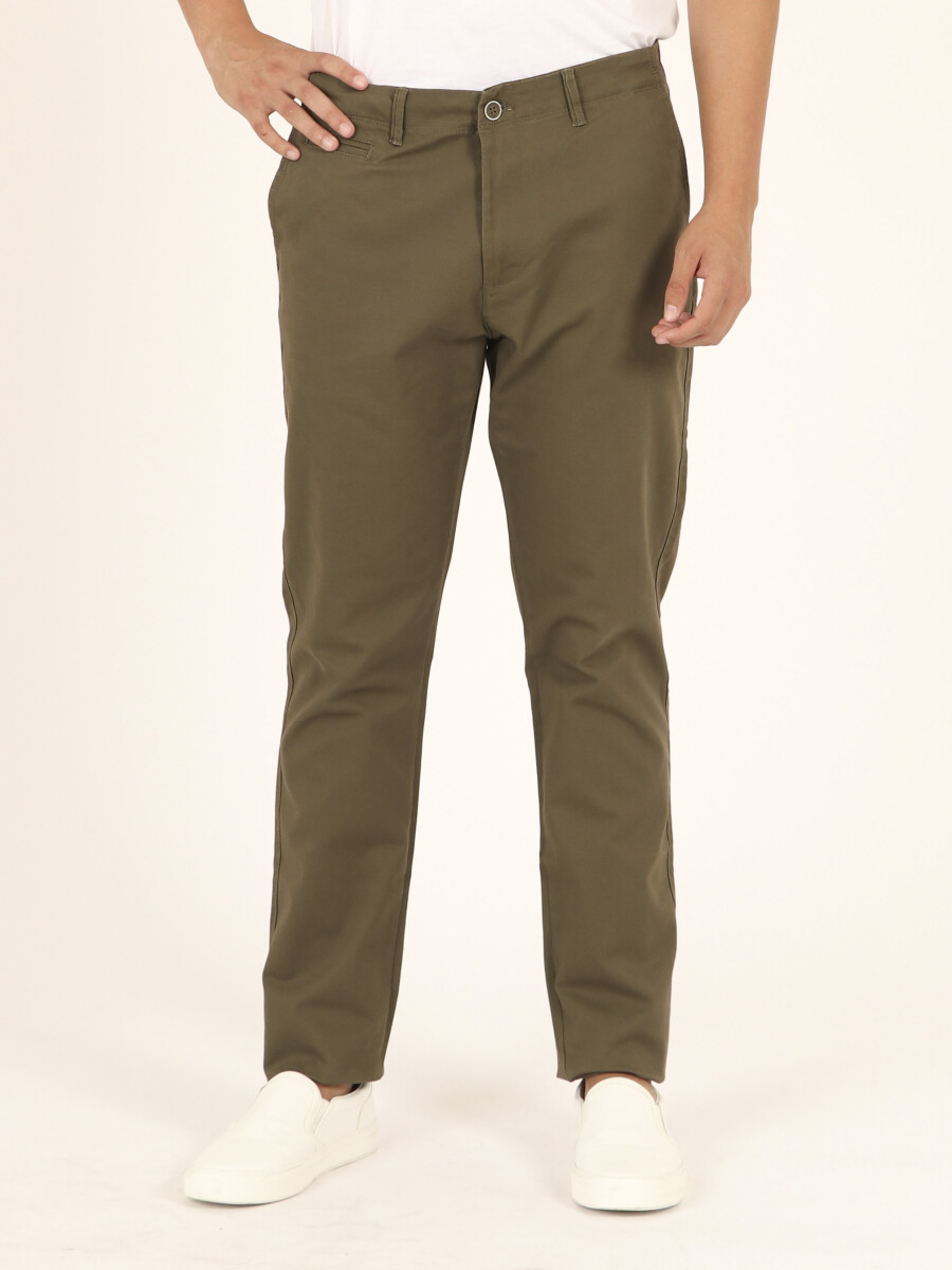 PANTALÓN SPORT S/PINZAS HARRY - Verde Oscuro 