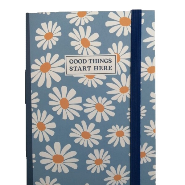 Cuaderno floral azul
