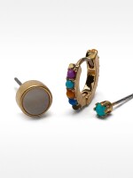 Set De Pendientes Con Concha multicolor