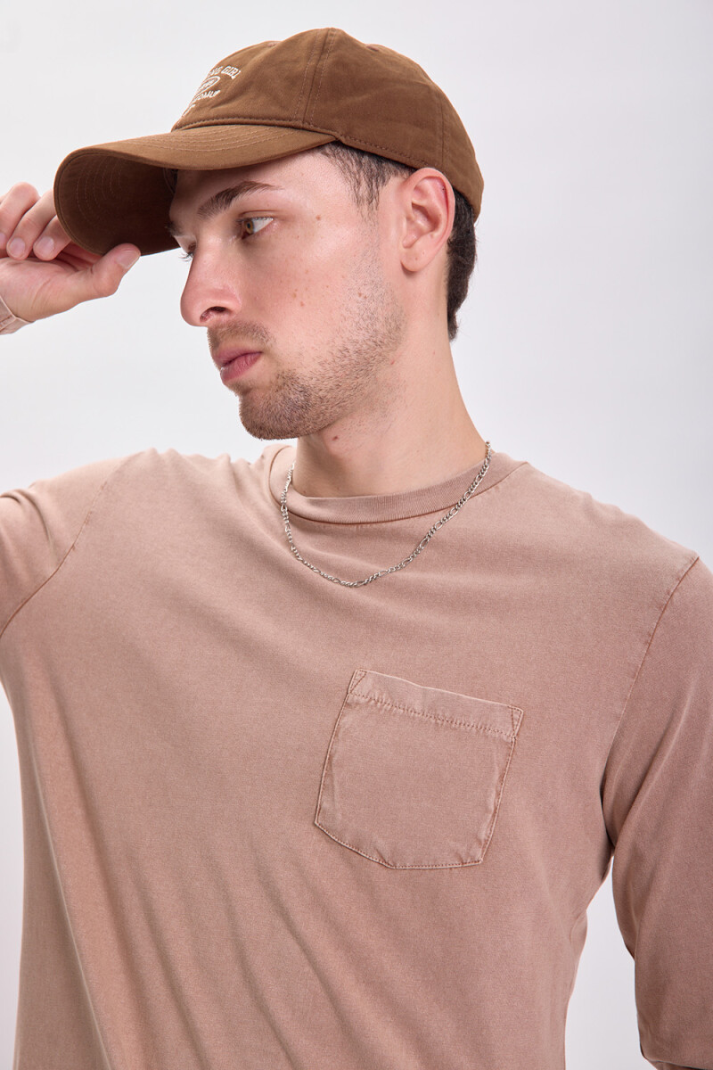 Remera efecto lavado Verde