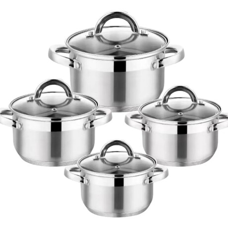 Batería De Cocina Sonifer 8 Piezas Acero Inox Inducción Batería De Cocina Sonifer 8 Piezas Acero Inox Inducción