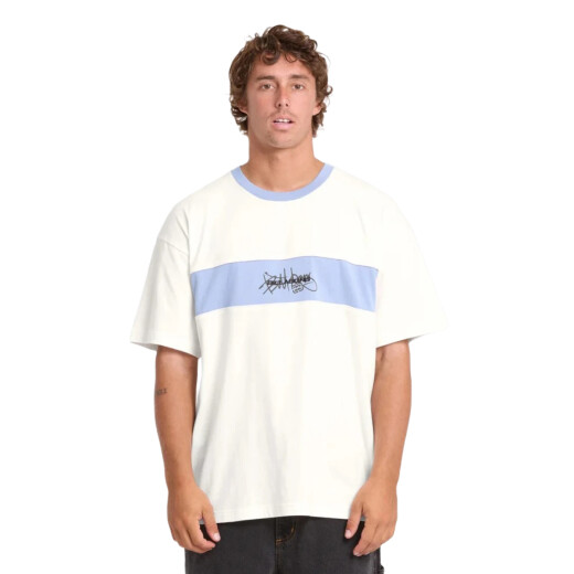 Remera Billabong Bag Dog Shrapnel Ringer - Blanca Remera Billabong Bag Dog Shrapnel Ringer - Blanca
