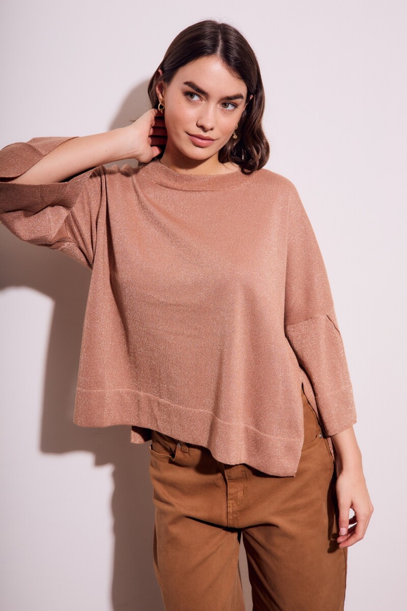 Sweater Manga Volado Mocha