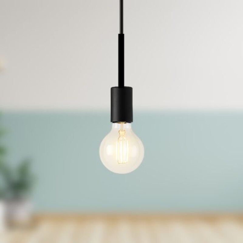 ARTEFACTO COLGANTE DECORATIVO NUR Luminaria Colgante Nur Simple Negra