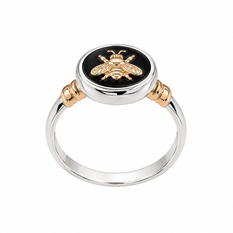 Anillo maestra con Onix y Oro 9kt Anillo maestra con Onix y Oro 9kt