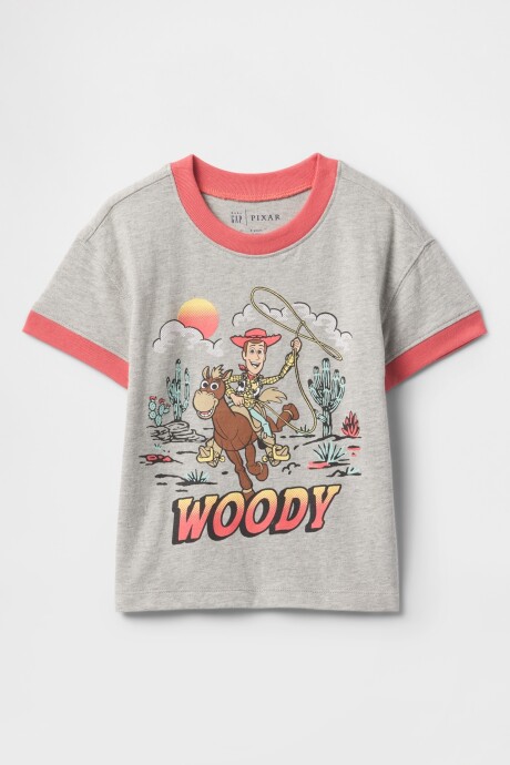 Remera Gráfico Toy Story Toddler Niño Light Heather Grey