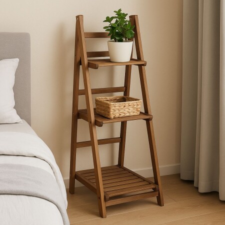 MUEBLE ORGANIZADOR DE MADERA 3 ESTANTES MUEBLE ORGANIZADOR DE MADERA 3 ESTANTES