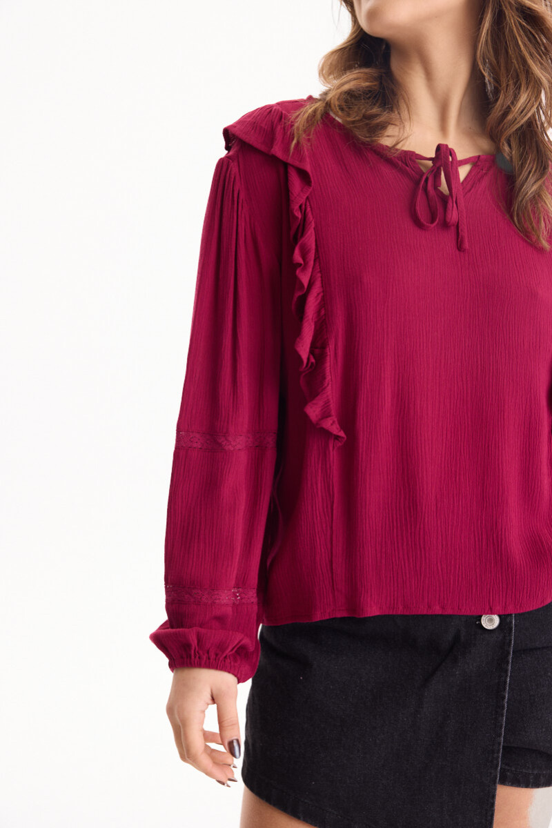 Blusa Kyra Bordeaux