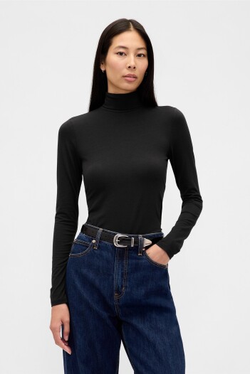 Remera Polera Mujer Black