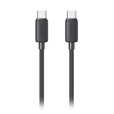 Cable Tipo C a Tipo C 60W 3 Metros USAMS Premium Fast Charge Variante Color Negro