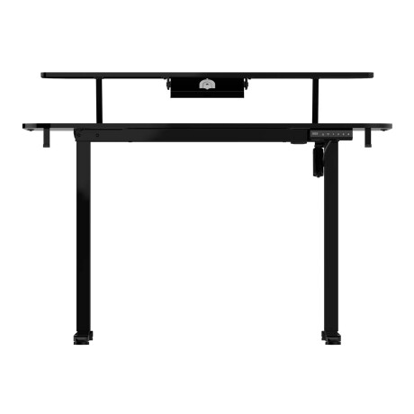 ESCRITORIO REGULABLE METAL-Y-MDF NEGRO AILERON