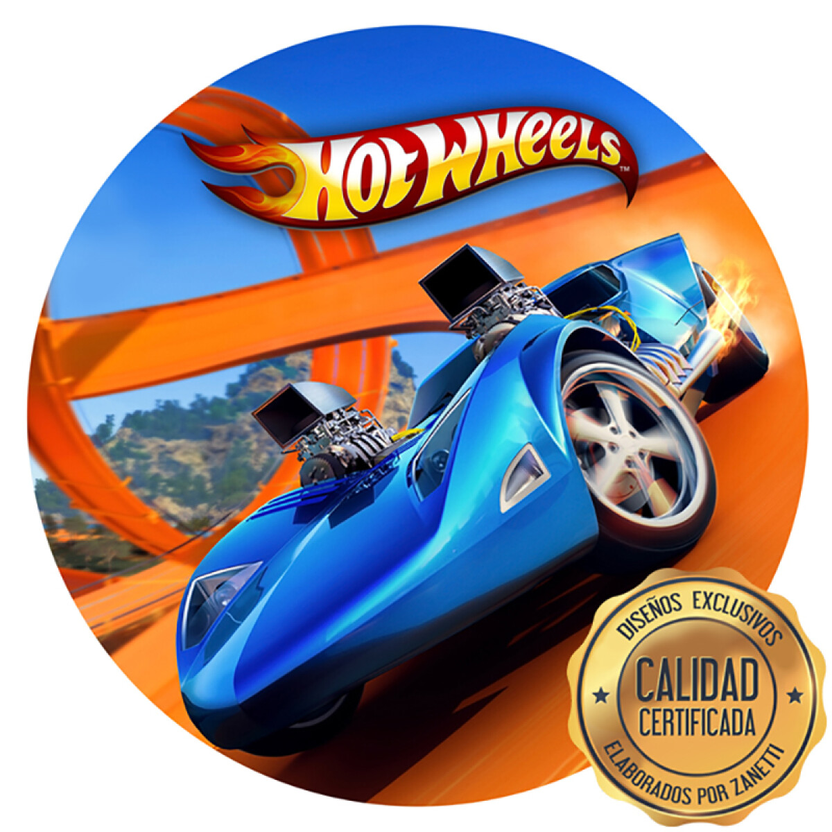 Lámina HotWheels - Pista Red. 