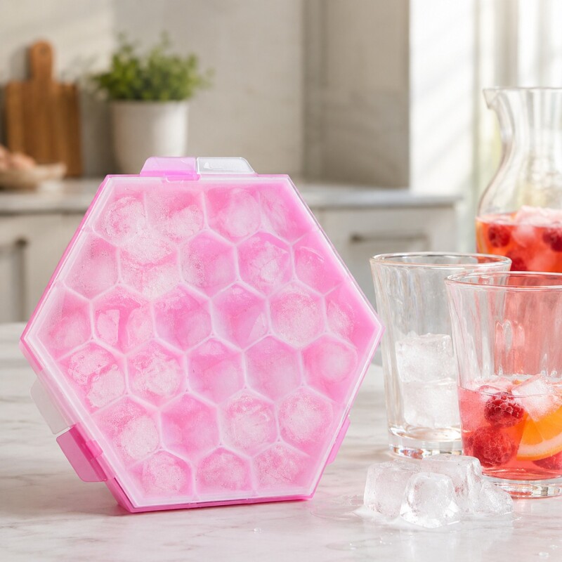Cubetera para Hielo Rosado