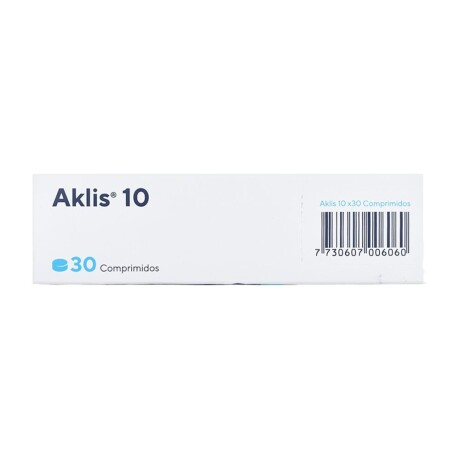 Aklis 10 Mg X30 Comprimidos Antidepresivo Aklis 10 Mg X30