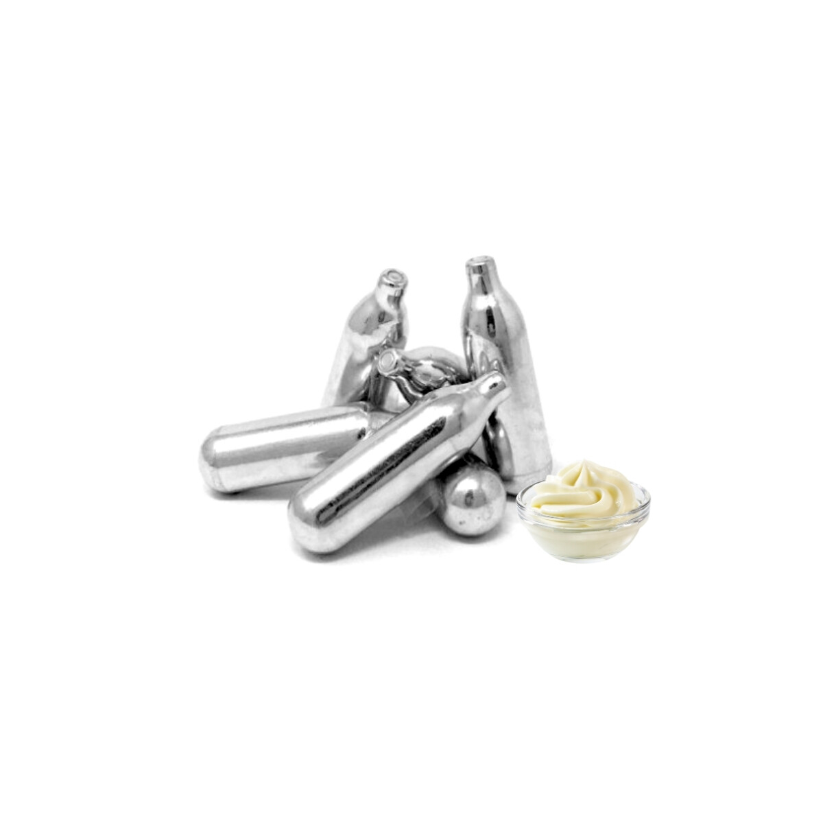 24 Cargas de Cremera de Acero Inoxidable 