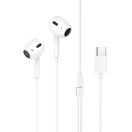 Auriculares Manos Libres HOCO M1 Max Conector USB-C 1.2m White