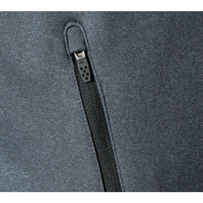 Campera de Hombre Topper FZ POLY FLEECE MEN Negro Melange