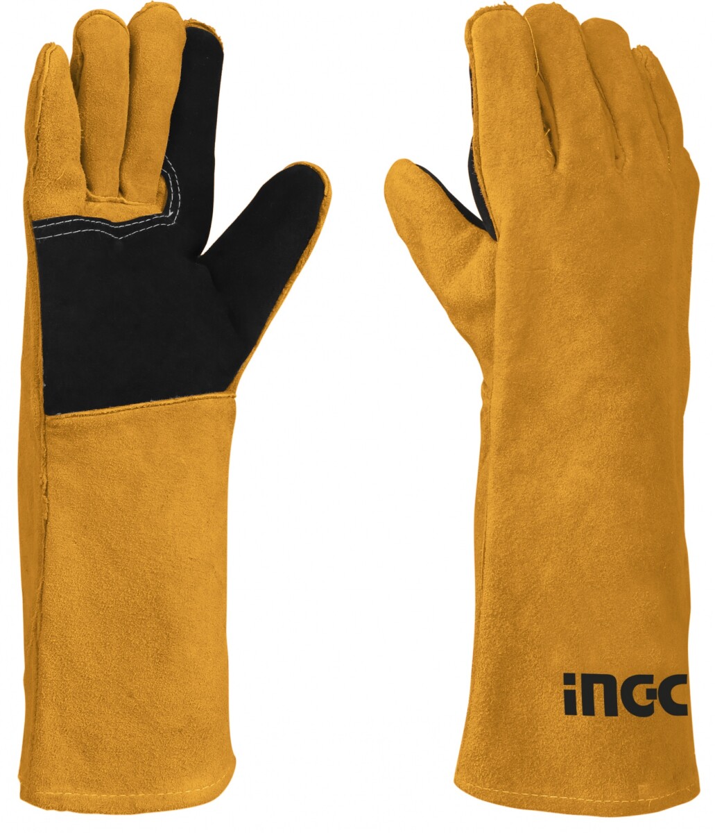 GUANTES CUERO LARGO SOLDADOR 16´´ INGCO HGVW02 