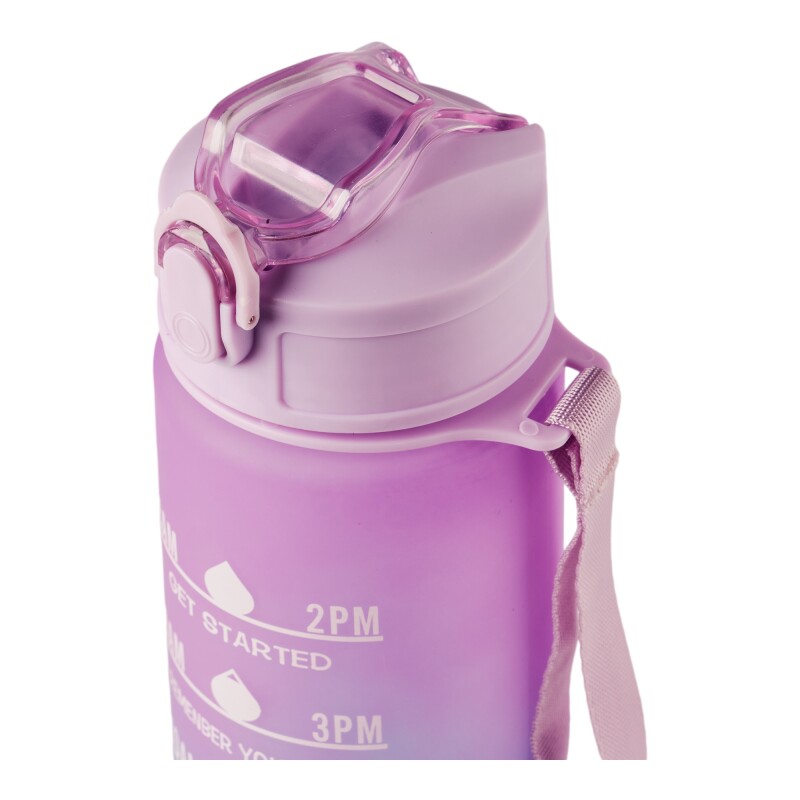 Pack De 3 Botellas De Agua Motivacional Gym Lila