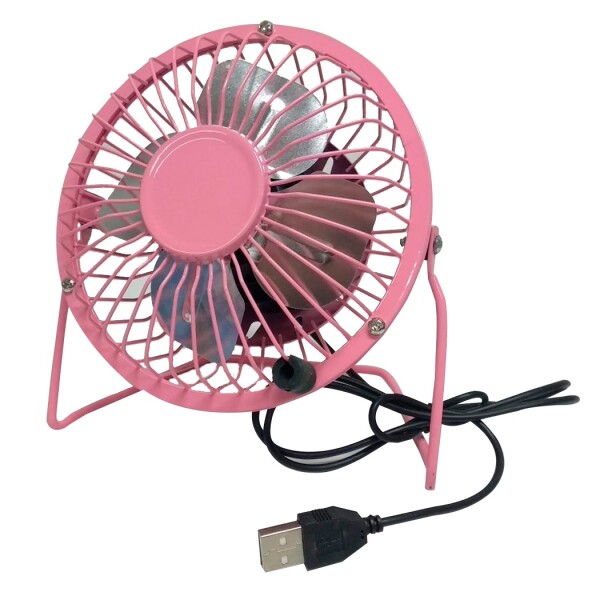 Ventilador Metálico Usb 4" ROSADO