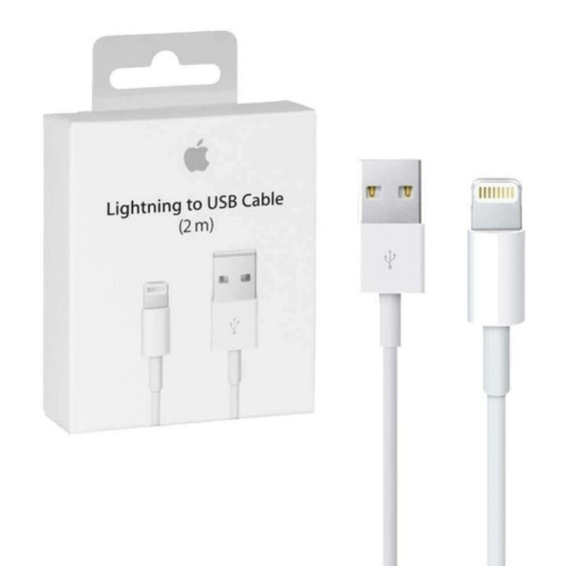 OUTLET- Cable de datos Apple Original Lightning a USB 2mts OUTLET- Cable de datos Apple Original Lightning a USB 2mts