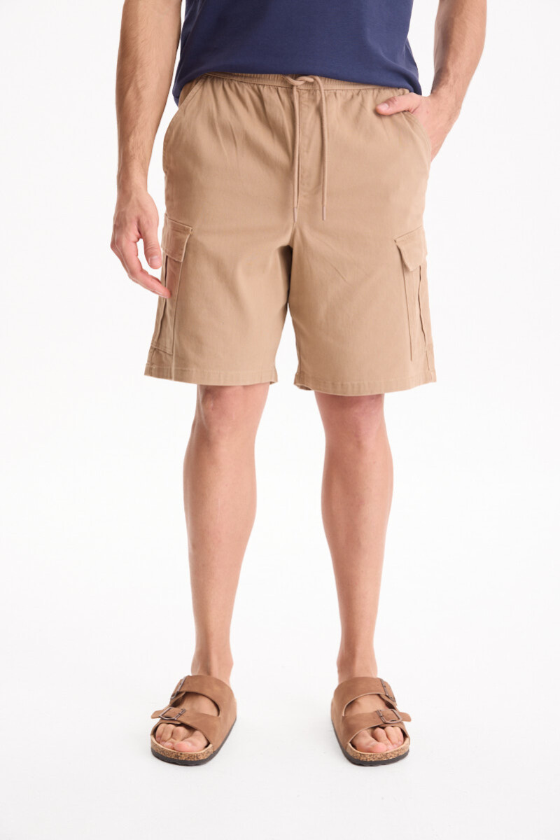 Bermuda De Gabrardina Frame Camel