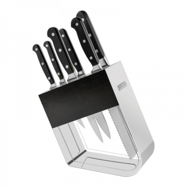 Juego de 6 Cuchillos con Taco Organizador 7 Piezas | Tramontina 24099/016 Century Juego de 6 Cuchillos con Taco Organizador 7 Piezas | Tramontina 24099/016 Century