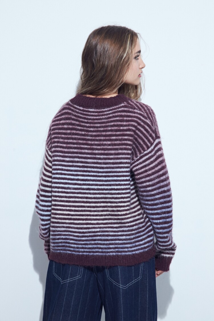 SWEATER CLAVERI Borra de Vino