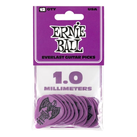 Pack Pua Guitarra Ernie Ball Everlast 1.0mm 12pcs Pack Pua Guitarra Ernie Ball Everlast 1.0mm 12pcs