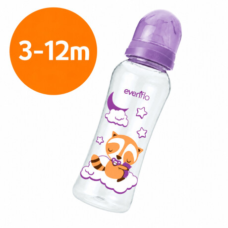 Mamadera Evenflo Dreams Bebés 3-12M 240Ml Tetina Flujo Medio Lila