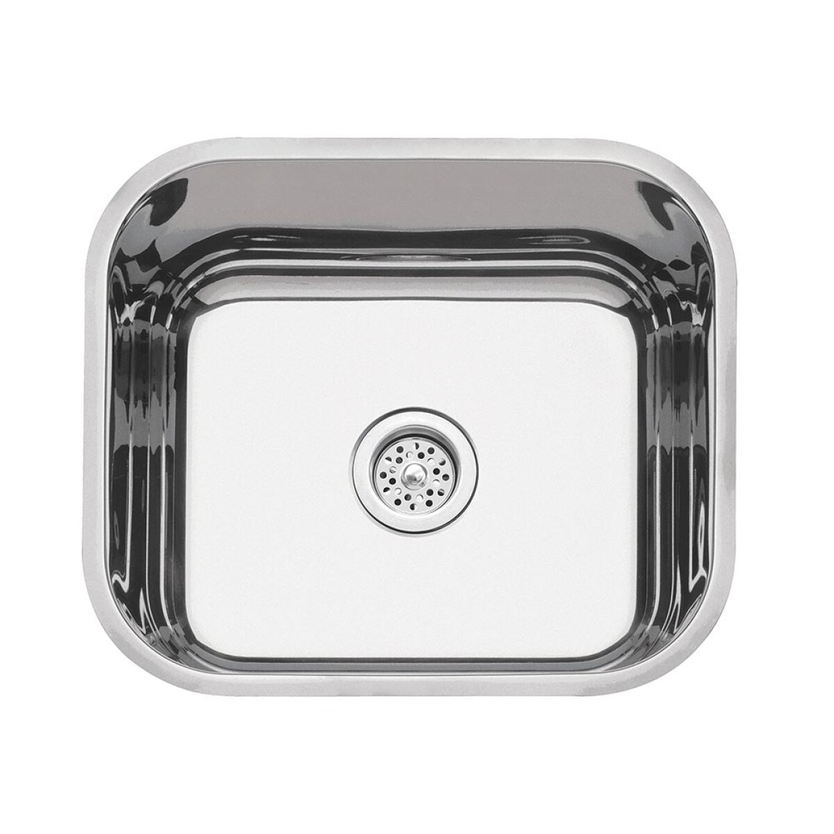 Pileta Simple De Acero Inoxidable 304 Terminación Semi Brilllo 40x34 Cm Tramontina 