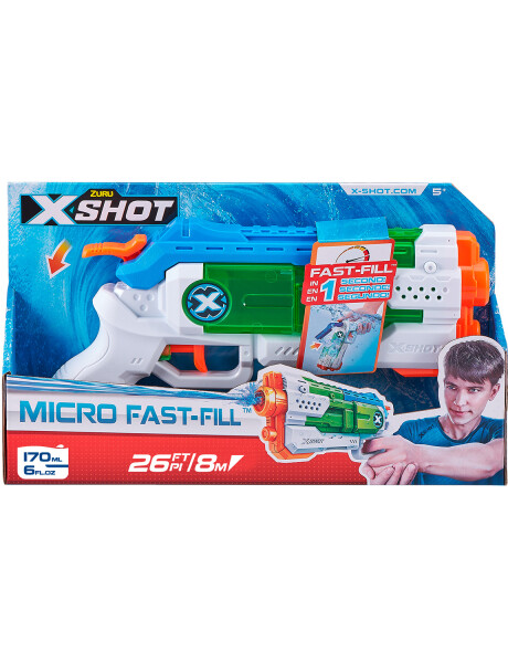 Pistola de agua Zuru X-Shot Micro Fast Fill llenado en 1 segundo Pistola de agua Zuru X-Shot Micro Fast Fill llenado en 1 segundo