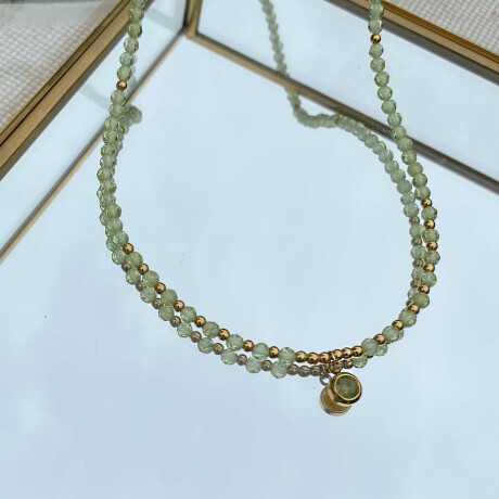Collar ELENA en acero y piedras naturales Collar ELENA en acero y piedras naturales