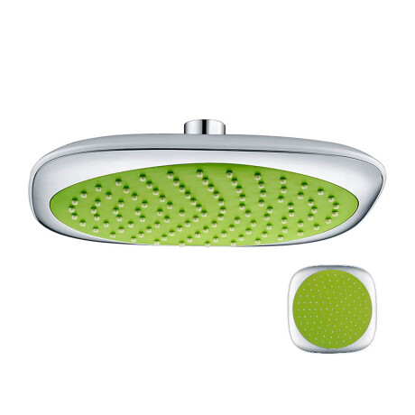 GRIFERIA ROSETA CUADRADA CROMO BRILLO LINEA VICENZA 20CM CROMO