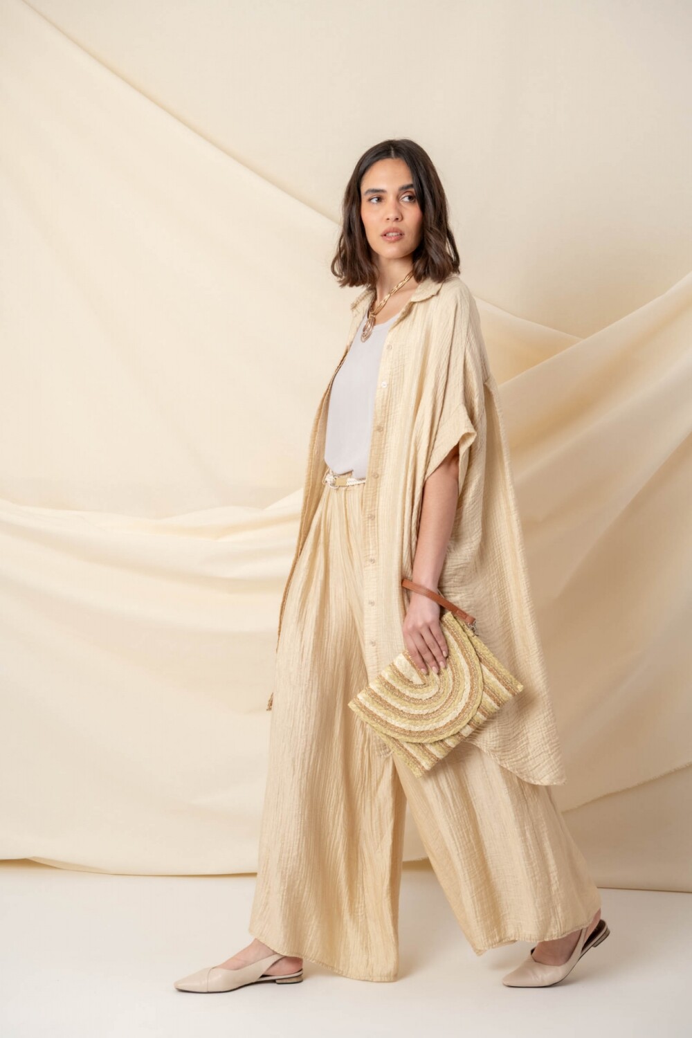 PANTALON AITNE Camel