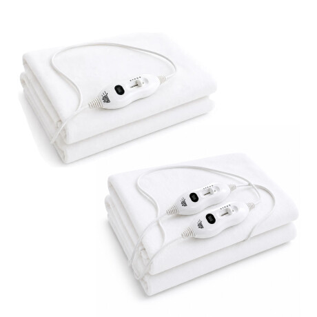 Combo Calienta Camas 2 Plazas + 1 Plaza HTS Bajo Consumo Blanco