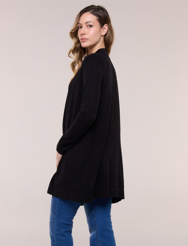 Cardigan Liviano Abierto NEGRO