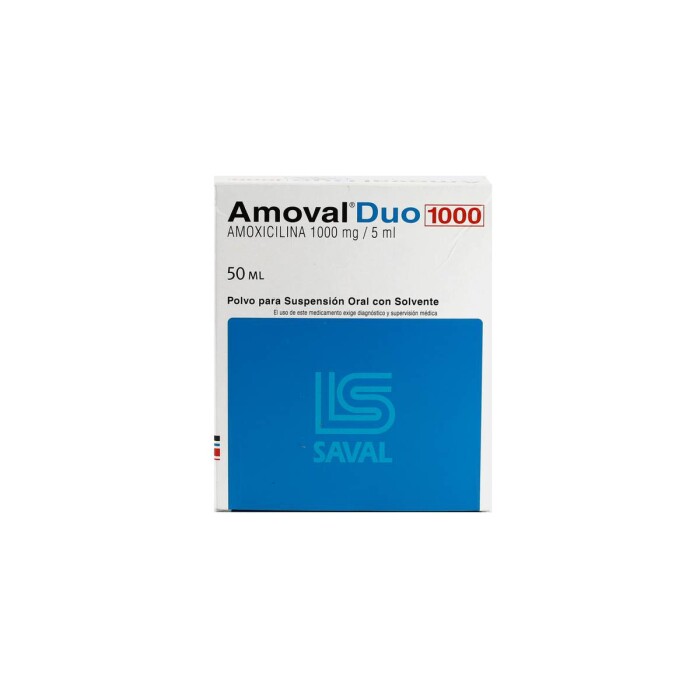 AMOVAL DUO 1000 SUSP. FRASCO X 50 ML. única