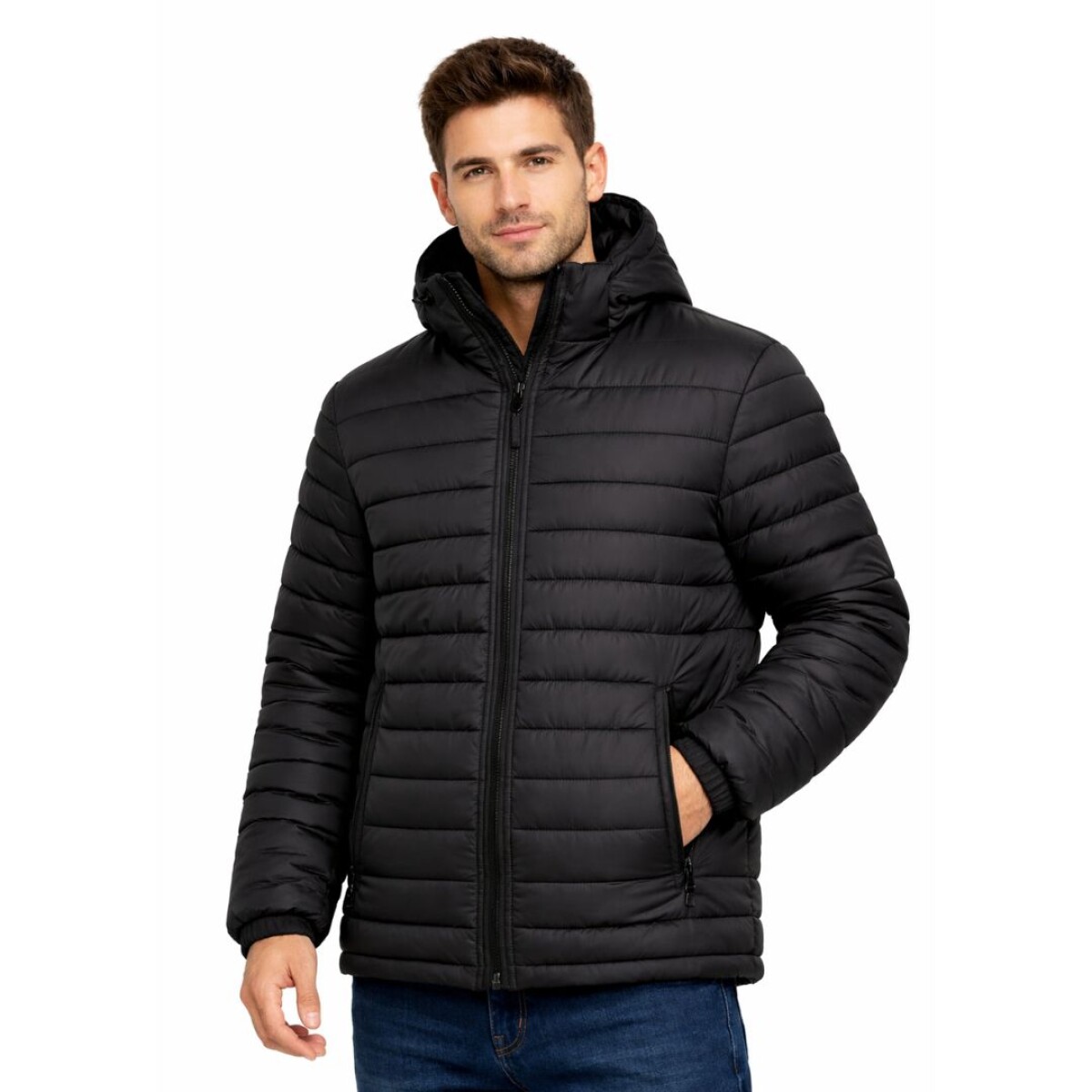 Campera capitoneada - Negro 