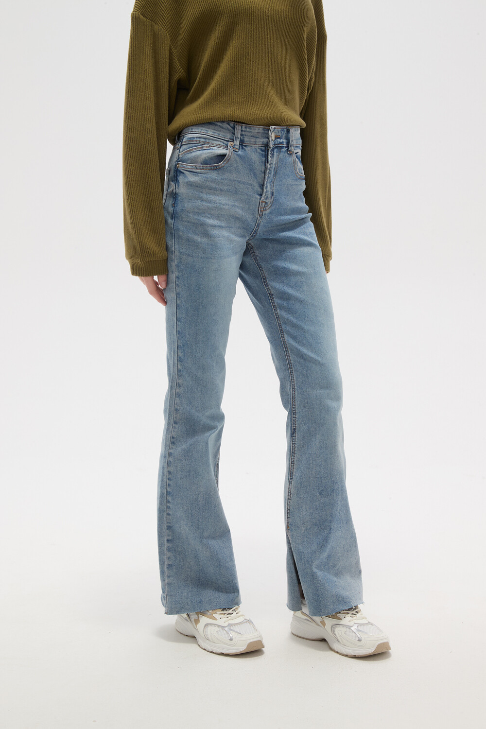 Pantalon Strada Azul Grisaceo