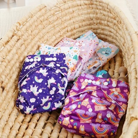 Pañal ecológico waterproof con inserto incluído Unicornios
