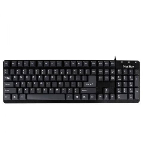 Teclado Meetion USB K202 Impermeable Negro Teclado Meetion USB K202 Impermeable Negro