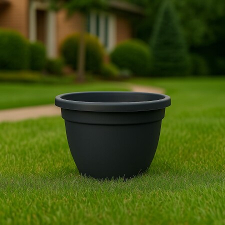 MACETA REDONDA EDEN 38 LITROS NEGRO NEGRO