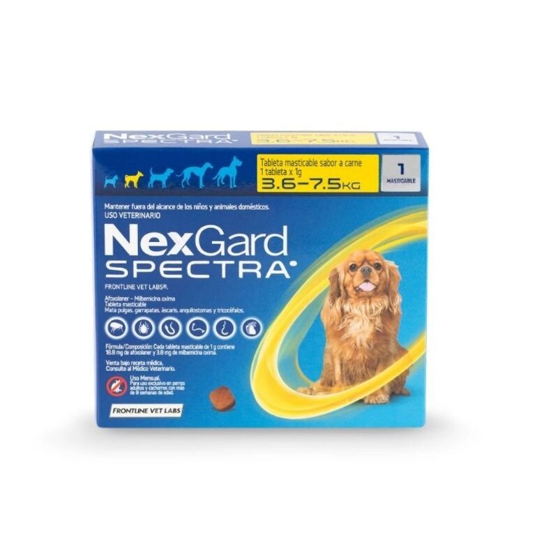 Nexgard Spectra Para Perros 3.6 a 7Kg - 1unidad Nexgard Spectra Para Perros 3.6 a 7Kg - 1unidad