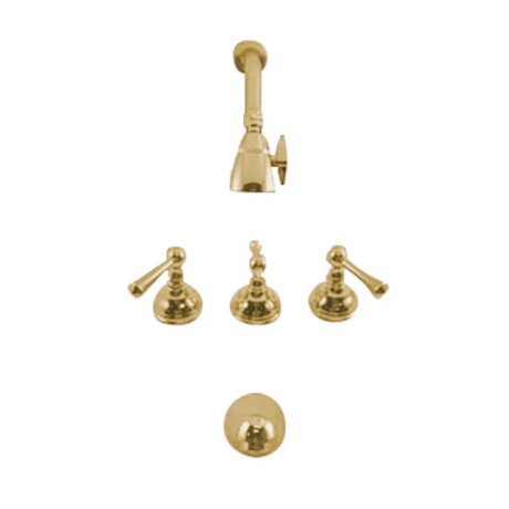 Griferia De Ducha Bimando Aqualia Volante Cromado-Oro 000