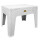 Mesa Ratona Auxiliar Jardín Patio Rattan Exterior UV Blanco