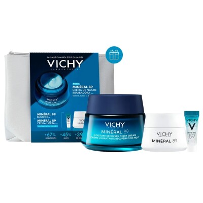 Set Mineral 89 Vichy Crema De Noche 50 Ml + Serum 5 Ml + Crema 15 Ml Set Mineral 89 Vichy Crema De Noche 50 Ml + Serum 5 Ml + Crema 15 Ml