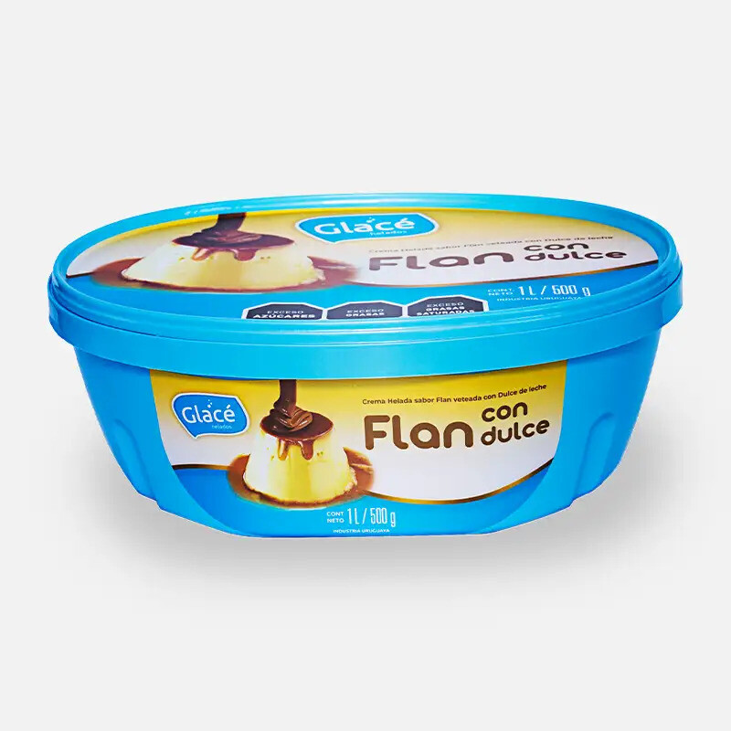 Helado Glacé Flan c/DDL - 1 lt Helado Glacé Flan c/DDL - 1 lt